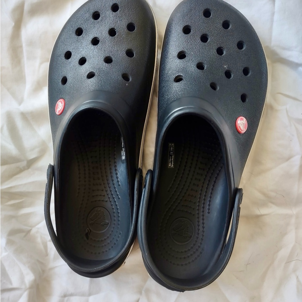 CROCS Black Loafers & Slip-Ons